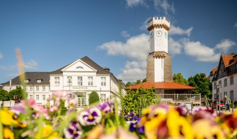 Gradierwerk mit dem Uhrenturm, &copy; Stadt Bad Salzuflen/D. Ketz