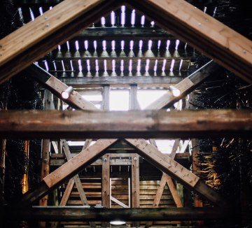 Gradierwerk Innen Schwarzdorn Holzverstrebungen, © Staatsbad Salzuflen GmbH / S. Strothbäumer