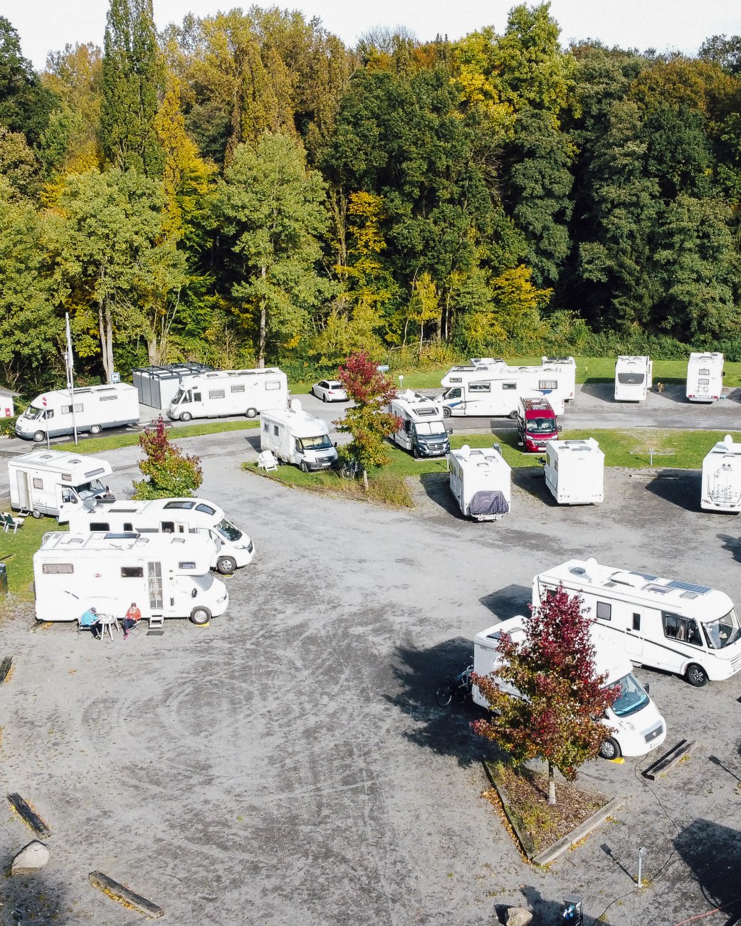 zentrumsnah am Waldesrand gelegener Wohnmobilstellplatz Bad Salzuflen, © Stadt Bad Salzuflen/S. Strothbäumer