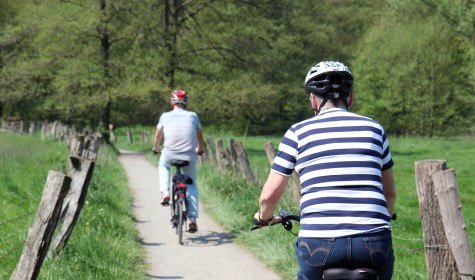 Fahrradfahrer Rückansicht, © Staatsbad Salzuflen/Kreis Lippe