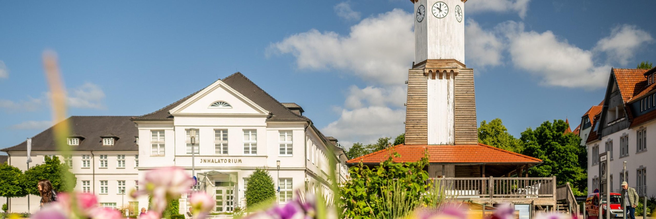 Gradierwerk mit dem Uhrenturm, &copy; Stadt Bad Salzuflen/D. Ketz