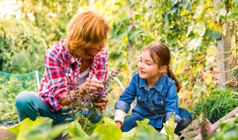 Frau und Kind im Garten, © stock.adobe.com - Halfpoint