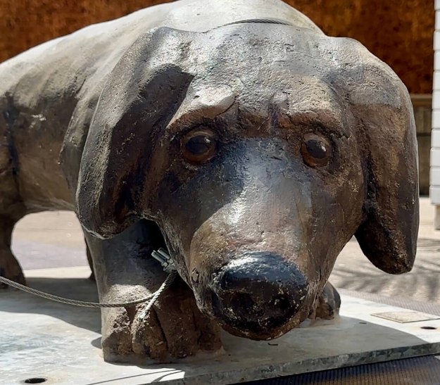 Nahaufnahme Dackel, © Stadt Bad Salzuflen Nahaufnahme der Dackel-Skulptur