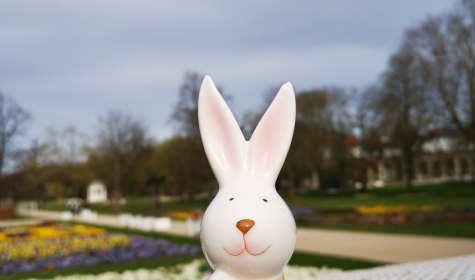 Wer für das kommende lange Osterwochenende noch ein Ausflugsziel sucht, kann sich im Kurpark von Bad Salzuflen auf frühlingshafte Blumenpracht, Strandkörbe, Baumelbänke und schöne Angebote freuen. , © Stadt Bad Salzuflen / D. Halgmann-Bole