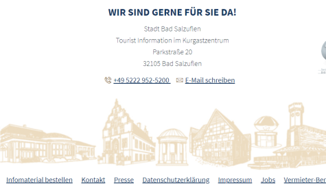 Impressum Website Staatsbad Salzuflen, © Stadt Bad Salzuflen