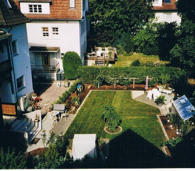 Garten von oben