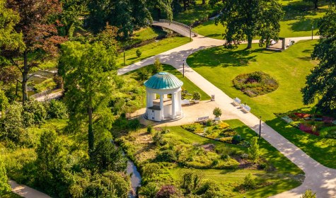 Kurpark von oben, © Stadt Bad Salzuflen / D. Ketz