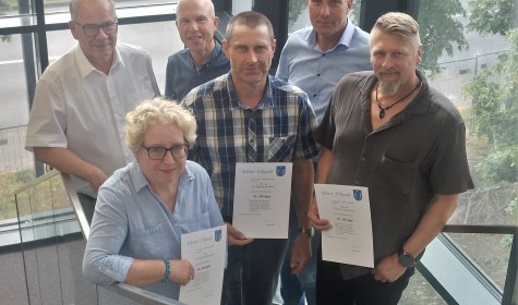 Dienstjubil&auml;um H&ouml;rdemann Kuhfus Lennier, &copy; Stadt Bad Salzuflen
