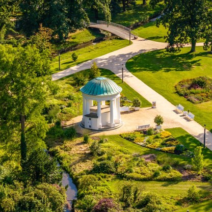 Kurpark von oben, © Stadt Bad Salzuflen / D. Ketz