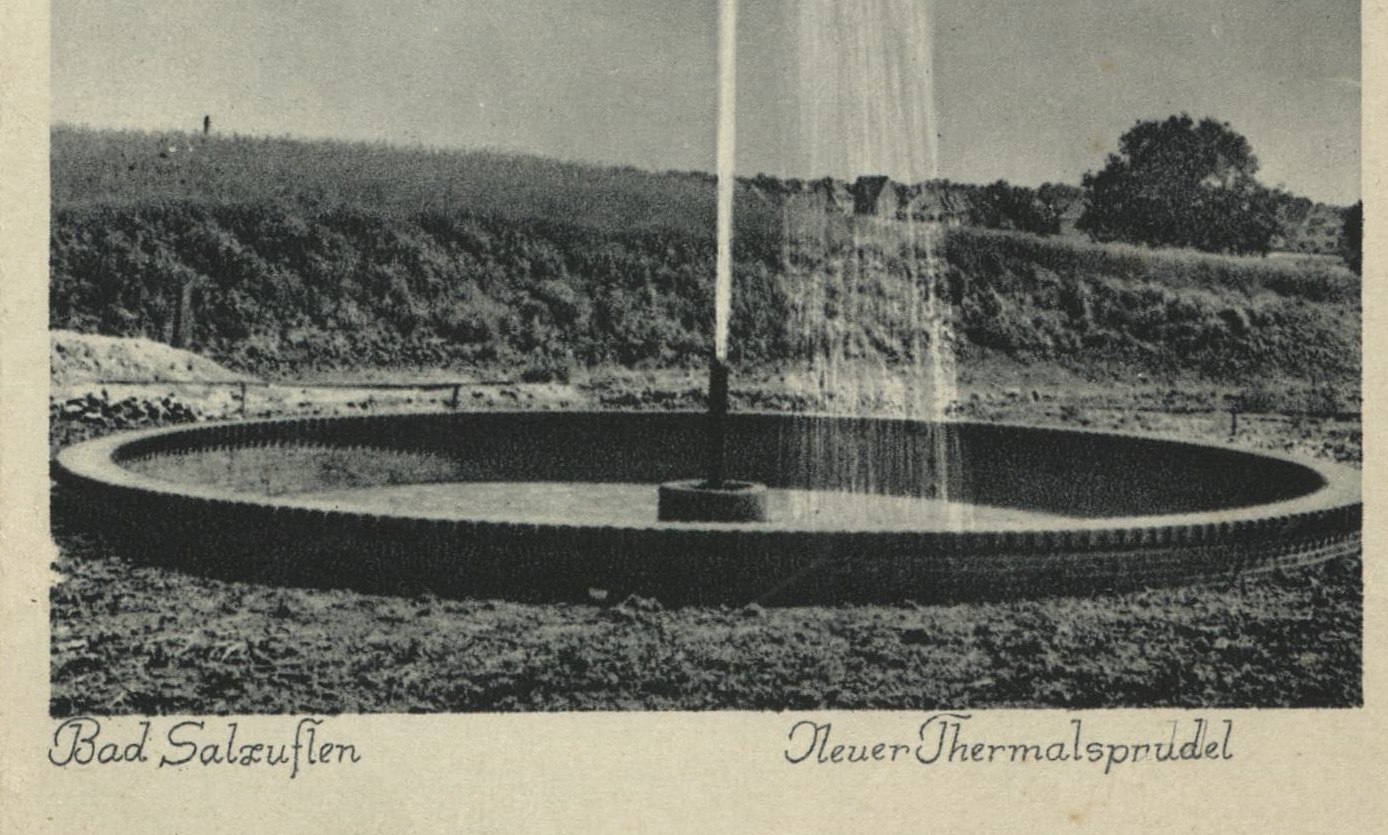 staatsbad-salzuflen_gustav-horstmann_zweite-bohrung_neuer-thermalsprudel, © Postkarte um 1967, Sammlung Stadtarchiv Bad Salzuflen