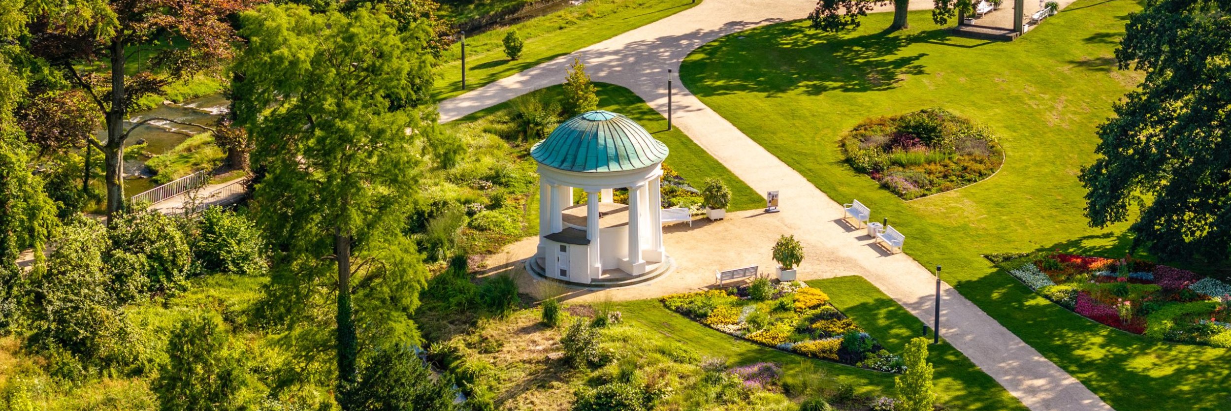 Kurpark von oben, © Stadt Bad Salzuflen / D. Ketz