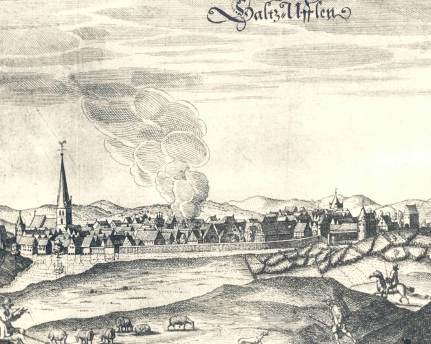 Kupferstich von Elias van Lennep: Stadtansicht von 1663, &copy; Stadt Bad Salzuflen
