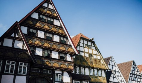 Historische Altstadt Fachwerkfassade Fußgängerzone, © Staatsbad Salzuflen GmbH / S. Strohtbäumer